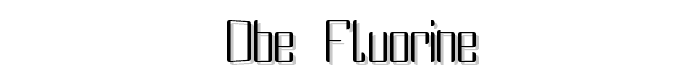 DBE Fluorine font